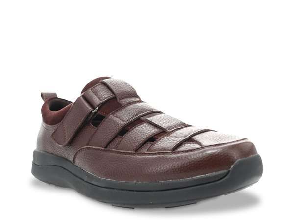 プロペット メンズ シューズ サンダル Propet Prescott Sandal Dark Brown ブラウン