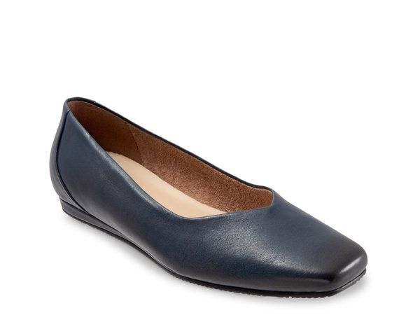 ソフトウォーク レディース シューズ パンプス Softwalk Vellore Ballet Flat Navy ネイビー