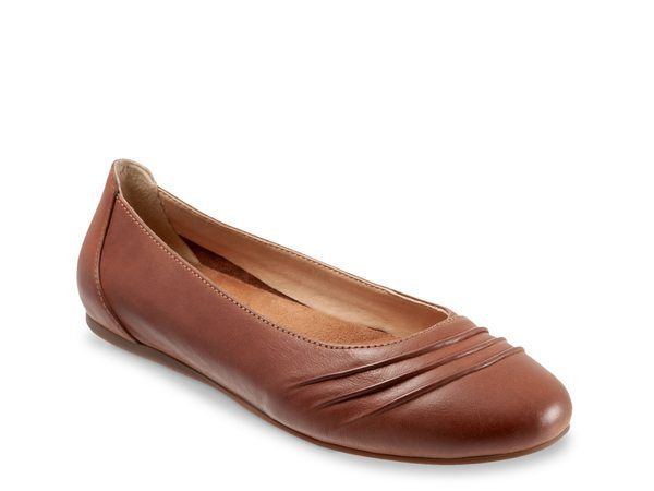 ソフトウォーク レディース シューズ パンプス Softwalk Safi Ballet Flat Dark Brown ブラウン