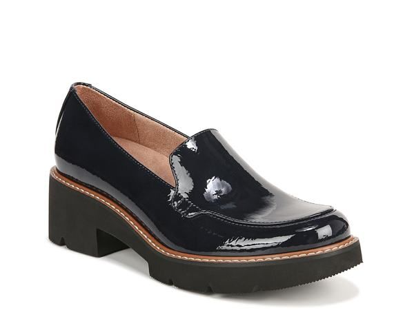 ナチュライザー レディース シューズ スリッポン・ローファー Naturalizer Cabaret Loafer Navy Patent ネイビー