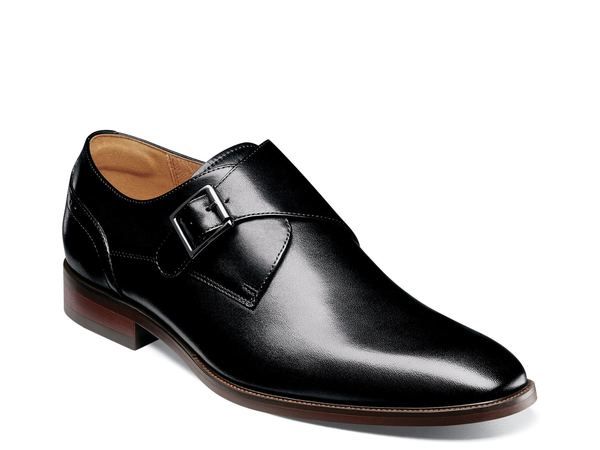 フローシャイム メンズ シューズ スリッポン・ローファー モンクストラップ モンク Florsheim Sorrento Monk Strap SlipOn Black ブラック
