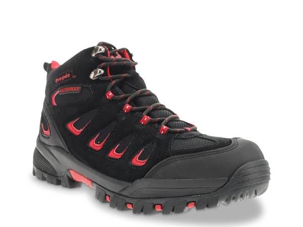 プロペット メンズ シューズ ブーツ・レインブーツ Propet Pro Ridge Walker Hiking Boot Mens BlackRed ブラック