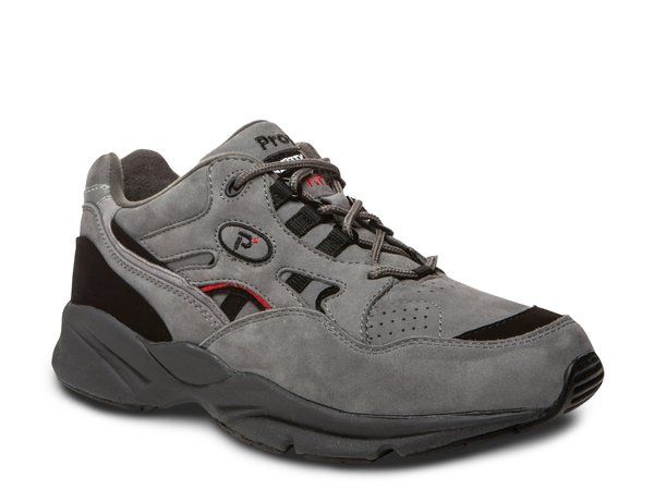 プロペット メンズ シューズ スニーカー Propet Stability Walker Walking Shoe Grey Nubuck グレー
