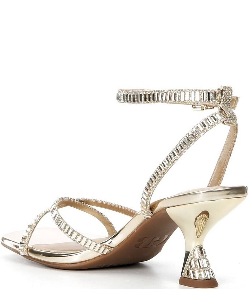ジービー レディース シューズ サンダル プラスサイズ GB Plus1 Rhinestone Strappy Dress Sandals Sand Gold サンド