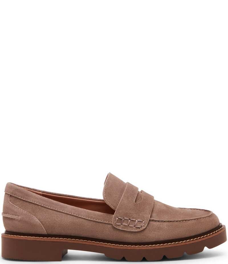 ブロンド レディース シューズ オックスフォード スエード ローファー Blondo Penny Waterproof Suede Loafers Taupe トープ