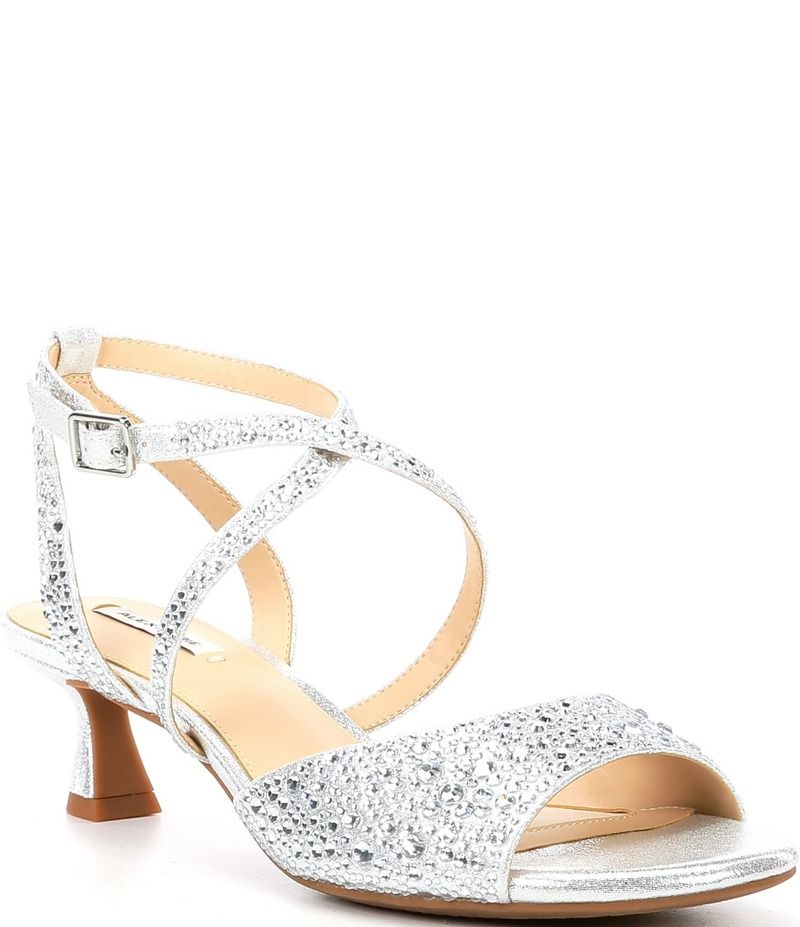 アレックスマリー レディース シューズ サンダル Alex Marie Mabel Shimmer Strappy Dress Sandals Silver シルバー
