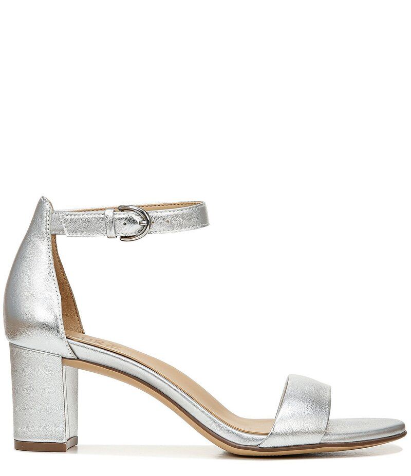 ナチュライザー レディース シューズ サンダル トール レザー Naturalizer Vera Metallic Leather Dress Sandals Silver シルバー