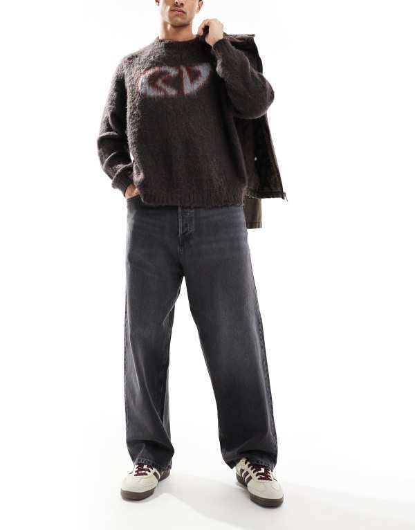 ジャック アンド ジョーンズ メンズ ボトムス デニムパンツ ジーンズ Jack Jones ron skater fit jeans wash Black Denim ブラック