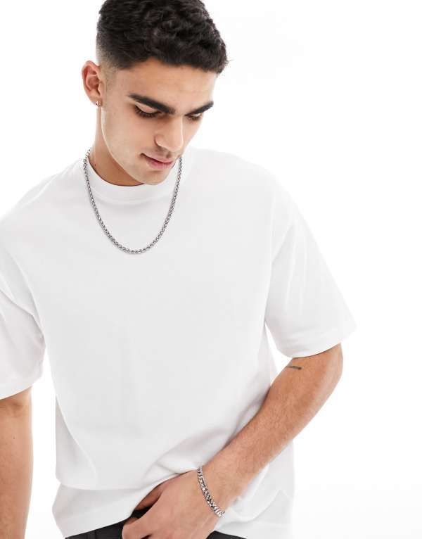 セレクテッドオム メンズ トップス Tシャツ Selected Homme oversized boxy Tshirt White ホワイト