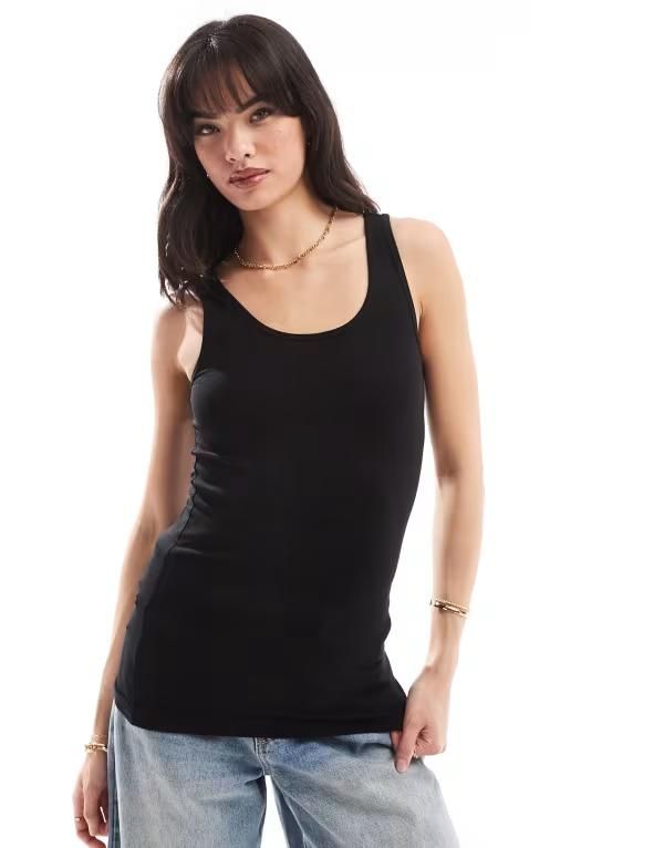 オンリー レディース トップス ベスト Only tank top Black ブラック
