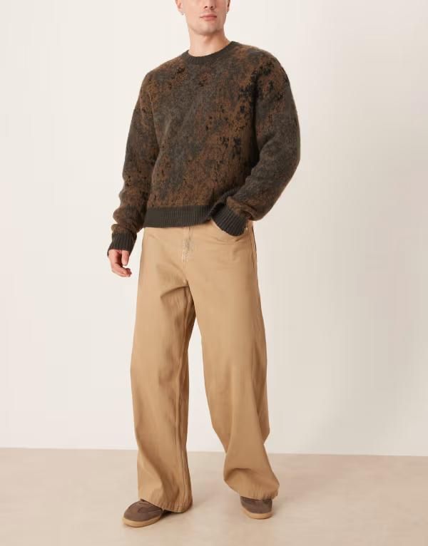 エイソス メンズ ボトムス デニムパンツ ジーンズ ASOS DESIGN super baggy jeans in sandy brown wash Brown wash ブラウン