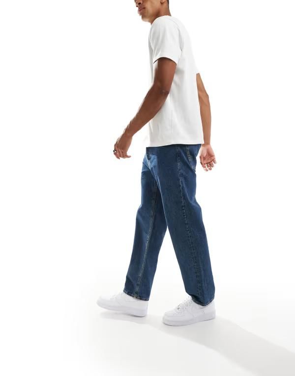 ジャック アンド ジョーンズ メンズ ボトムス デニムパンツ ヴィンテージ ジーンズ Jack Jones Eddie loose jeans in vintage Blue Denim デニム