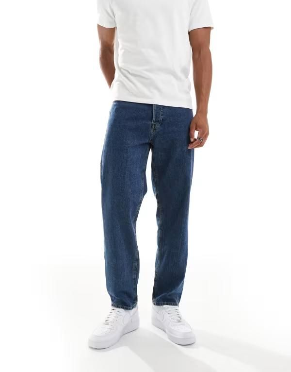 ジャック アンド ジョーンズ メンズ ボトムス デニムパンツ ヴィンテージ ジーンズ Jack Jones Eddie loose jeans in vintage Blue Denim デニム