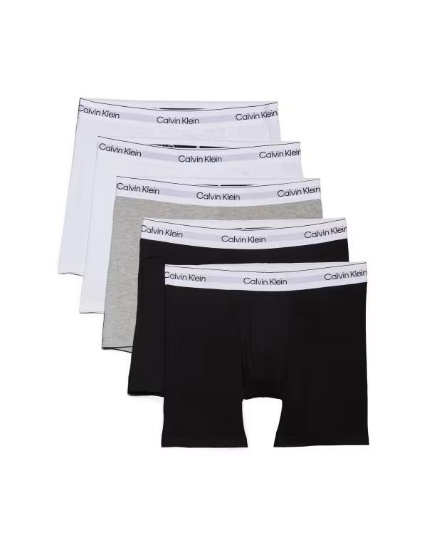 カルバンクライン メンズ アンダーウェア ボクサーパンツ コットン Calvin Klein Icon Cotton Stretch 5 pack boxer briefswhitegray BLK WHITE BLK WH ホワイト