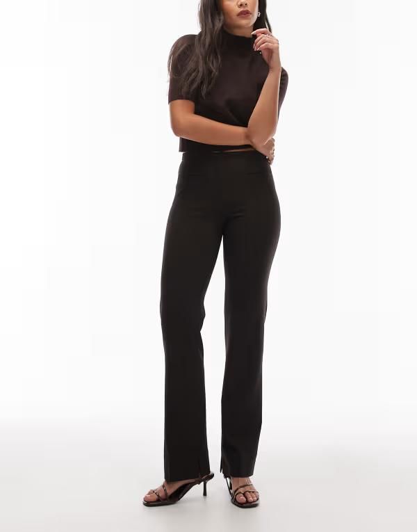 アンドアザーストーリーズ レディース ボトムス カジュアルパンツ Other Stories tailored pressed crease pants BROWN ブラウン
