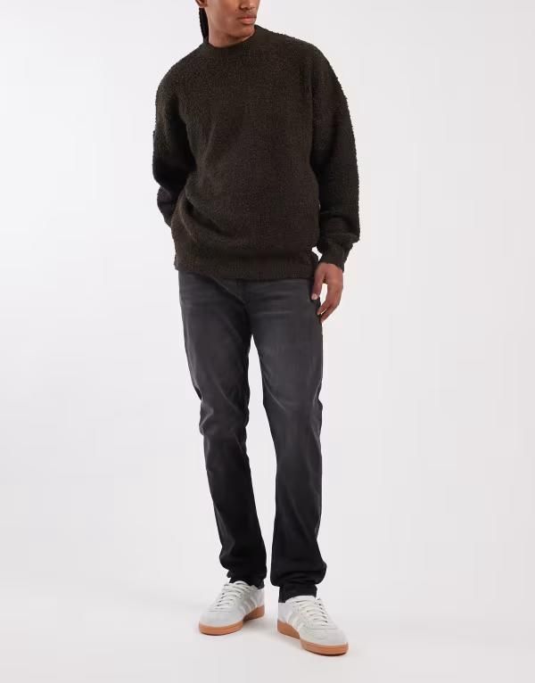 エイソス メンズ ボトムス デニムパンツ ジーンズ ASOS DESIGN skinny jeans wash Black ブラック
