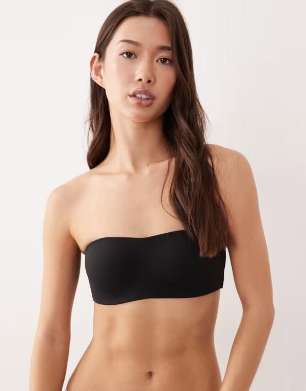 カルバンクライン レディース アンダーウェア ブラジャー ストラップレス Calvin Klein adapt bandeau strapless bra Black ブラック