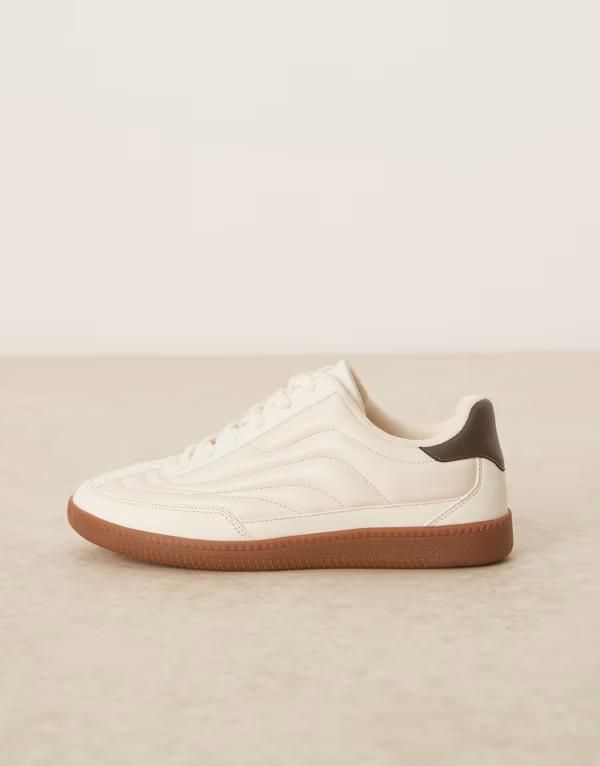 エイソス メンズ シューズ スニーカー レース ASOS DESIGN lace up sneakers in stone STONE ストーン