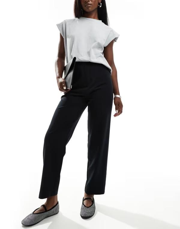 ミスセルフフリッジ レディース ボトムス カジュアルパンツ パンツ Miss Selfridge essentials cigarette pants Black ブラック