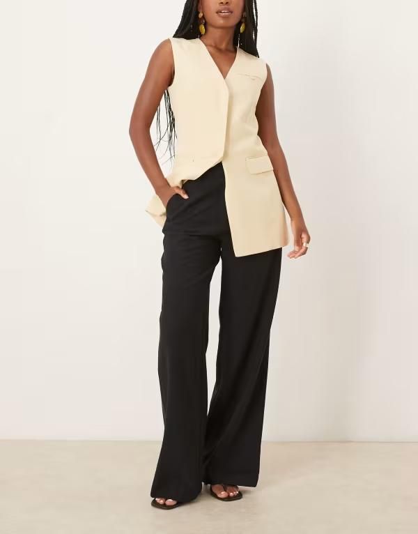 マンゴ レディース ボトムス カジュアルパンツ パンツ Mango straight pleat front tailored pants Khaki カーキ
