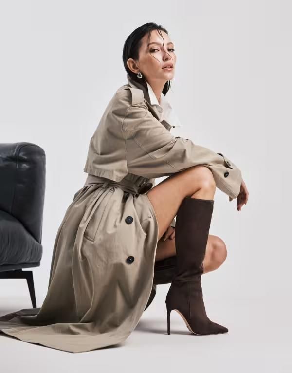 トニービアンコ レディース シューズ ブーツ・レインブーツ スエード ヒール Tony Bianco Apollo1 pointed toe heeled knee boots in expresso suedeSPRESSO SUEDE