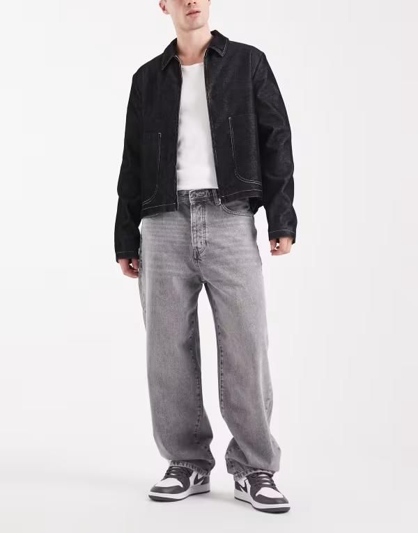 オンリーアンドサンズ メンズ ボトムス デニムパンツ ジーンズ ONLY SONS Fade loose fit jeans Medium gray denim グレー