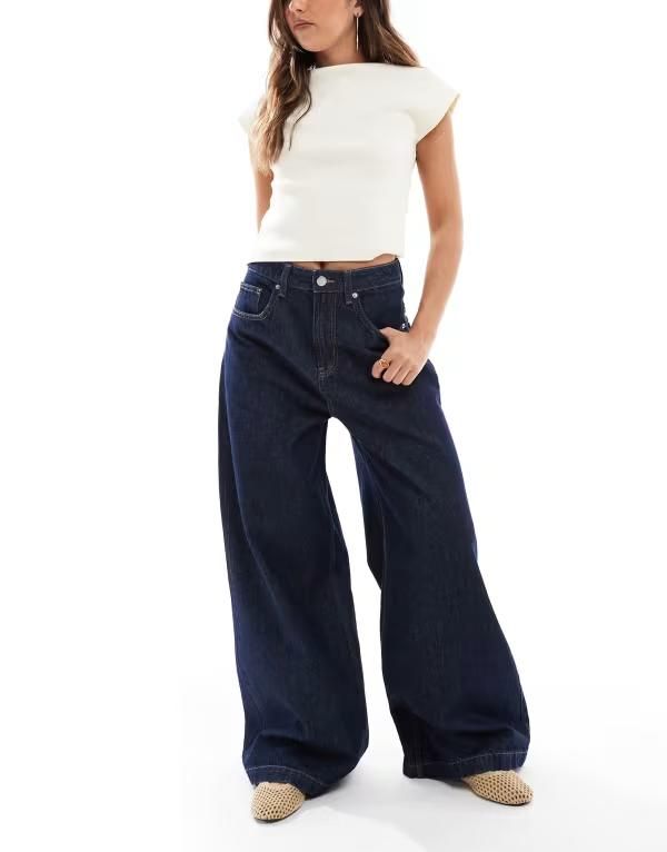 コットンオン レディース ボトムス デニムパンツ ジーンズ Cotton On 91 wide jeans BLUE ブルー