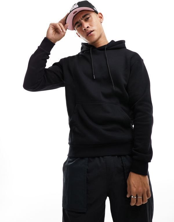 ジャック アンド ジョーンズ メンズ アウター パーカー・スウェット パーカー Jack Jones oversized hoodie Black ブラック