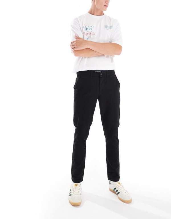 ジャック アンド ジョーンズ メンズ ボトムス カジュアルパンツ スリムフィット Jack Jones Intelligence slim fit chinos Black ブラック