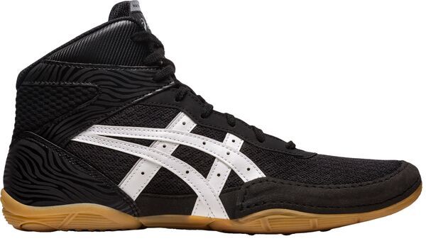アシックス メンズ シューズ スニーカー ASICS Mens MATFLEX 7 Wrestling Shoes BlackWhite ホワイト