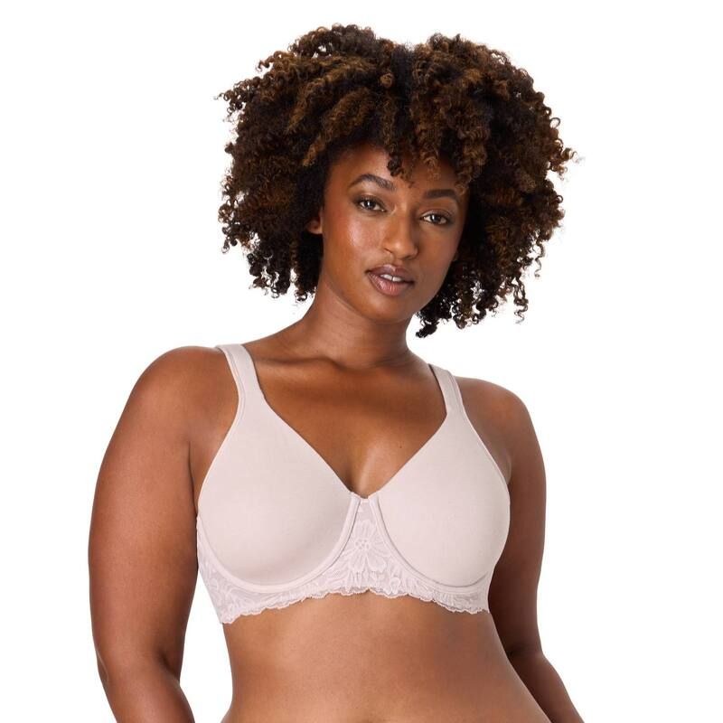 バリ レディース アンダーウェア ブラジャー ミニ Womens Bali Breathe Minimizer Bra DF3423 Gloss