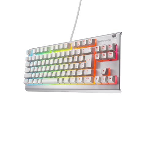 ☆新品☆SteelSeries ゲーミングキーボード テンキーレス 有線 Apex 3 TKL White JP 日本語配列 静音スイッチ IP32防滴 24キー同時押し対応 ホワイト 64909 d2ae4f3c
