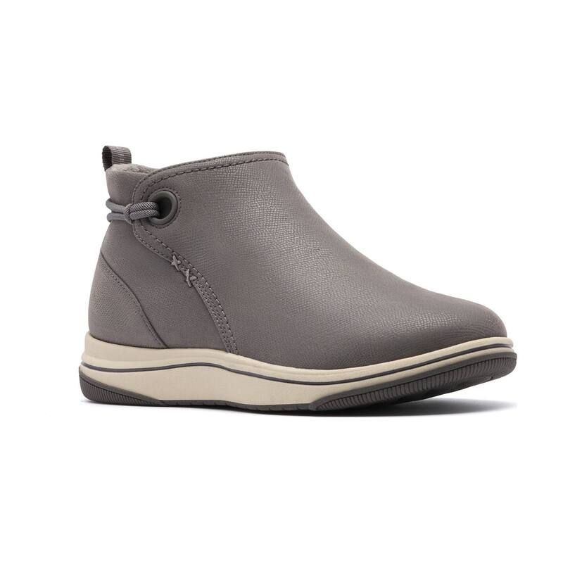 クラークス レディース シューズ ブーツ・レインブーツ ダービー アンクル Clarks Cloudsteppers Breeze Derby Womens Wedge Ankle Boots Dark Gray Textile グレー