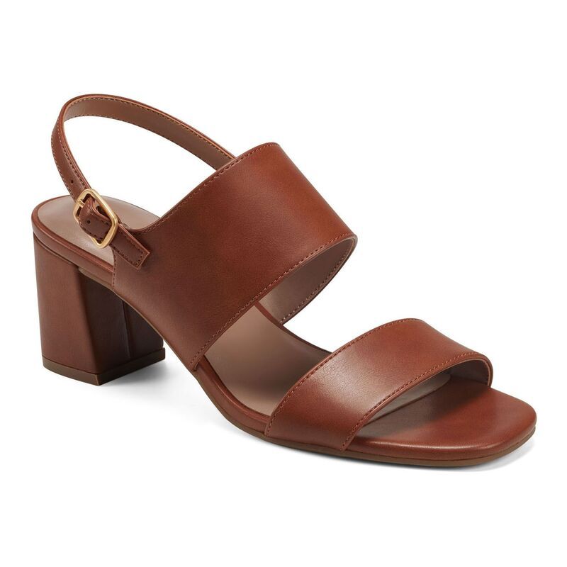 エアロソールズ レディース シューズ パンプス サンダル ヒール Aerosoles Emmex Womens Heeled Sandals Dark Tan タン