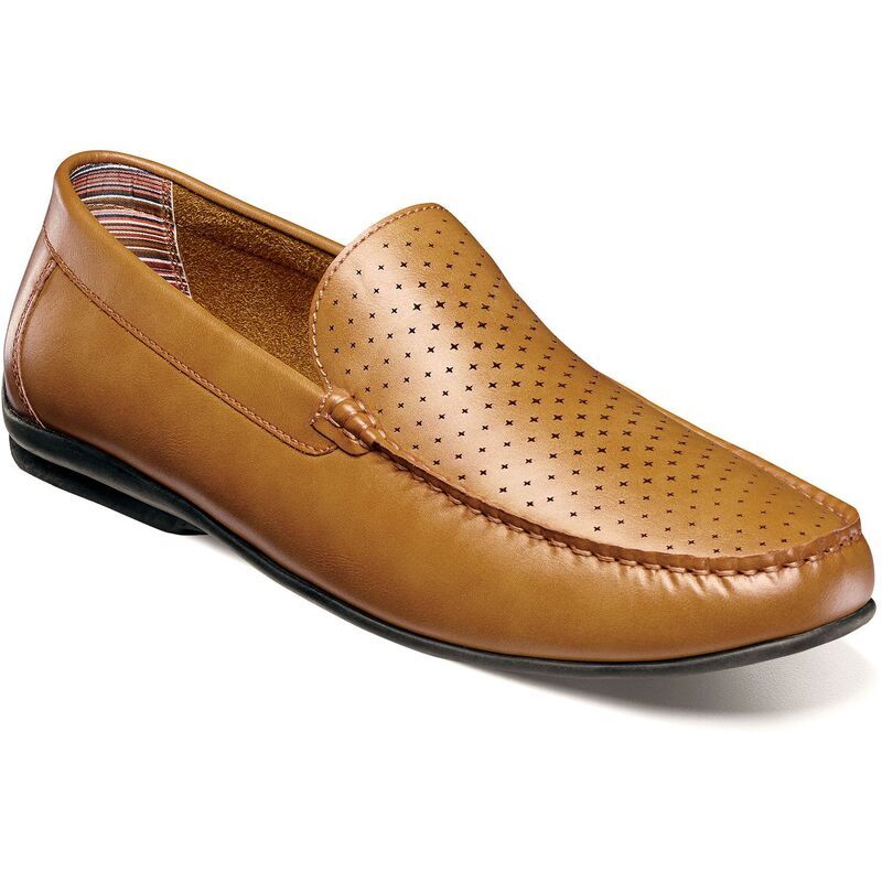 ステイシーアダムス メンズ シューズ スリッポン・ローファー Stacy Adams Conroy Mens Moc Toe SlipOn Shoes Tan タン