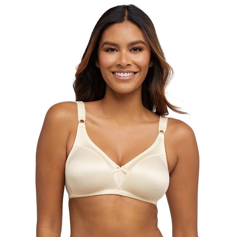 バリ レディース アンダーウェア ブラジャー Bali Double Support FullFigure Wireless Bra DF3820 Light Beige ベージュ