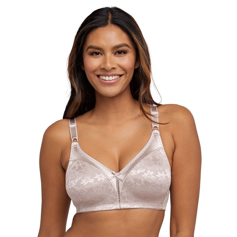 バリ レディース アンダーウェア ブラジャー レース Bali Double Support Lace FullFigure Wireless Bra DF3372 Gloss