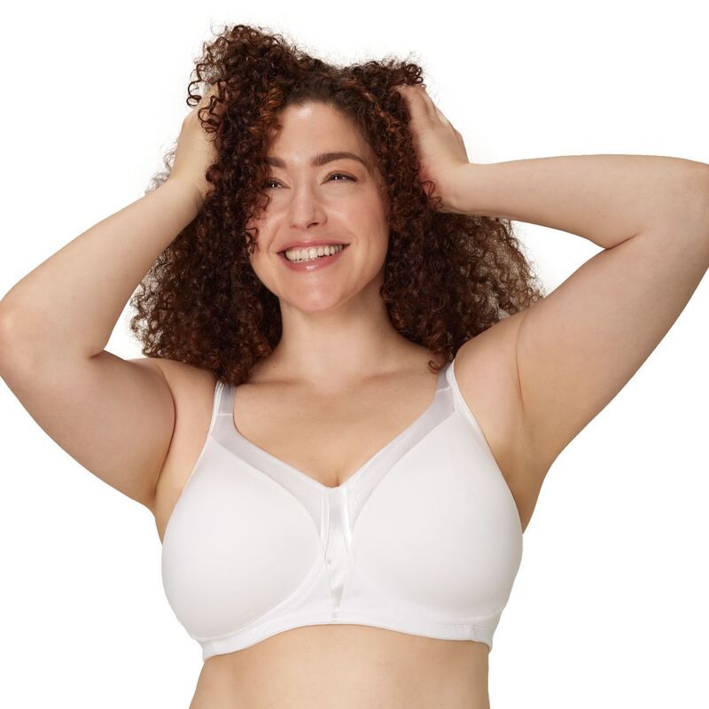 プレイテックス レディース アンダーウェア ブラジャー Tシャツ シルク Playtex 18 Hour Silky Smoothing Cool Breathable Wireless TShirt Bra 4803 White ホワイト