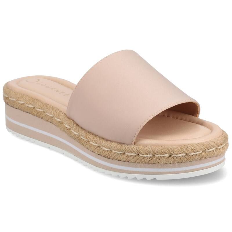 ジャーニー レディース シューズ サンダル Journee Rosey Womens Espadrille Slide Sandals Blush ブラッシュ
