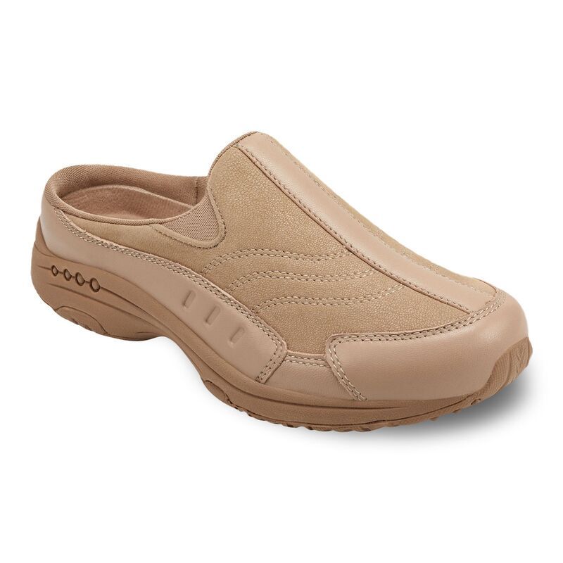 イージースピリット レディース シューズ スニーカー レザー Easy Spiritraveltime Womens Leather Mules Taupe トープ