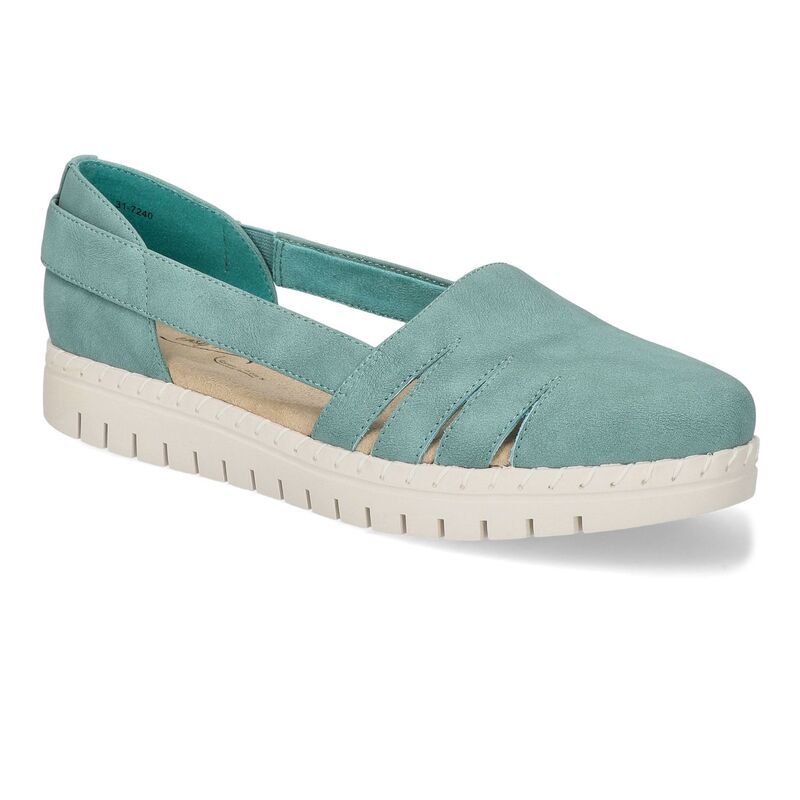イージーストリート レディース シューズ サンダル Easy Street Bugsy WomenslipOn Shoes Turquoise ターコイズ