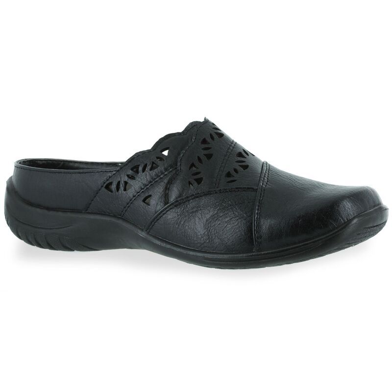 イージーストリート レディース シューズ サンダル カットアウト Easy Street Forever Womens Comfort Cutout Clogs Black ブラック