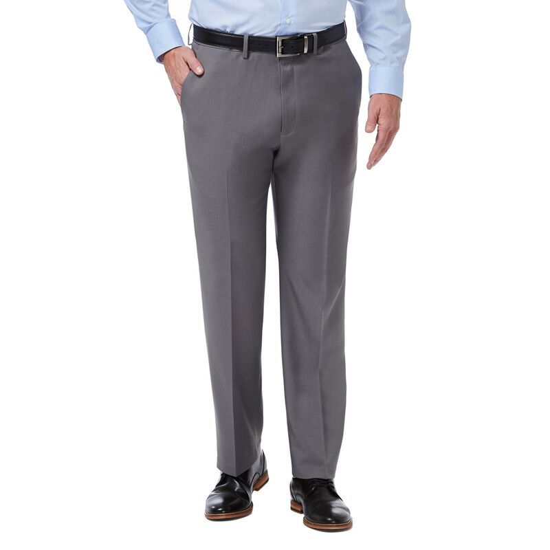ハガー メンズ ボトムス カジュアルパンツ Men s HaggarR Premium Comfort ExpandableWaist ClassicFit Stretch FlatFront Dress Pants Medium Gray グレー