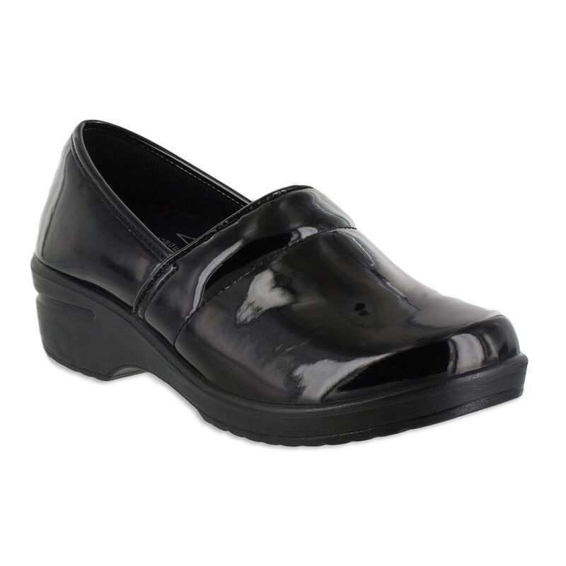 イージーストリート レディース シューズ サンダル Easy Works by Easy Street Lyndee Womens Work Shoes Black Patent ブラック