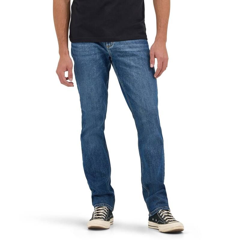 ラングラー メンズ ボトムス デニムパンツ スリムフィット ジーンズ Mens Wrangler Slim Fit Straight Jeans Cool Blue ブルー