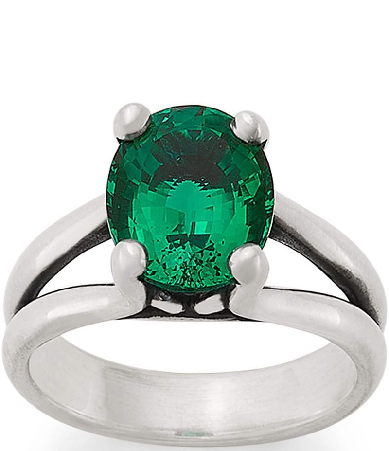 ジェームズ エイヴリー レディース アクセサリー 指輪 James Avery Oval LabCreated Emerald Gemstone Ring Sterling SilverEmerald エメラルド