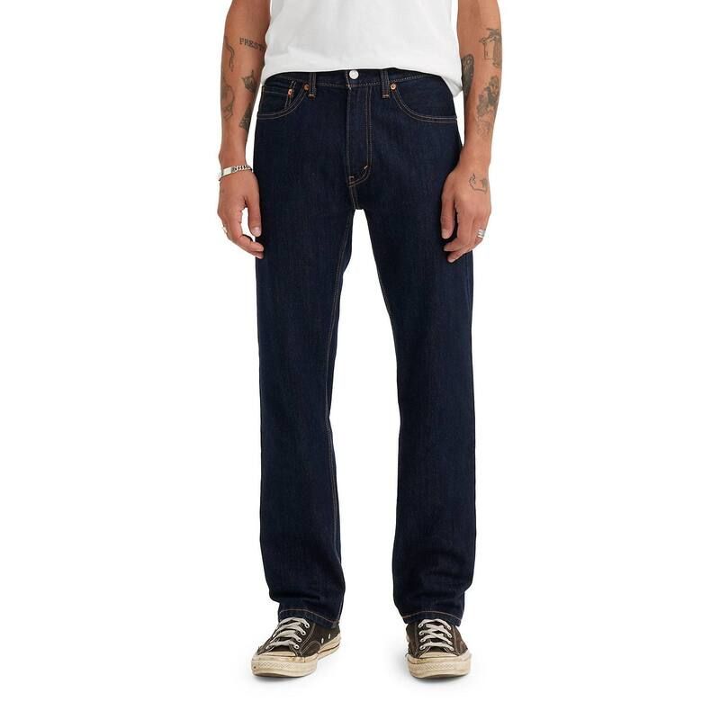 リーバイス メンズ ボトムス デニムパンツ レギュラーフィット ジーンズ Mens Levis 505 Regular Fit Jeans Rinse