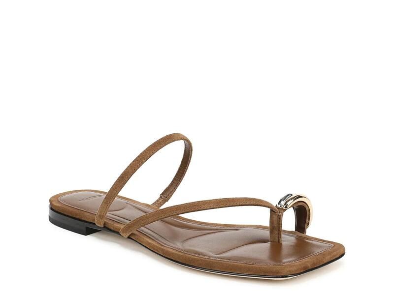 ヴィンス レディース シューズ サンダル VincePolli Sandal Womens Elmwood Brown Suede ブラウン