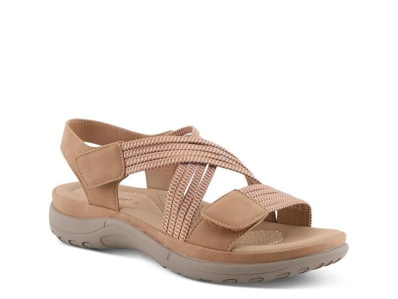 フレクサス レディース シューズ サンダル Flexus by Spring StepCrossbeam Wedge Sandal Tan タン