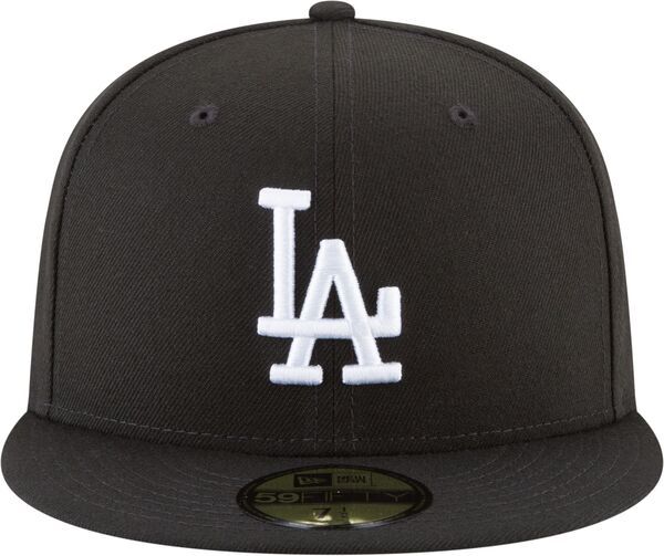 ニューエラ レディース アクセサリー 帽子 New Eradult Los Angeles Dodgers Black and White Basic 59FIFTY Fitted Hat NoColor ホワイト